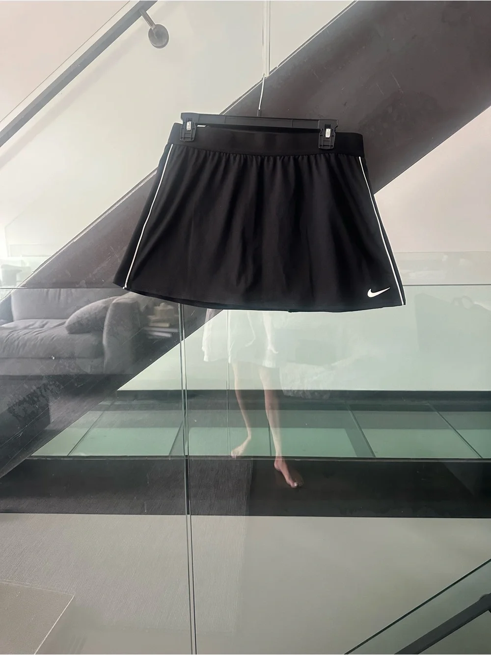Nike Black Skort with White Accent Piping